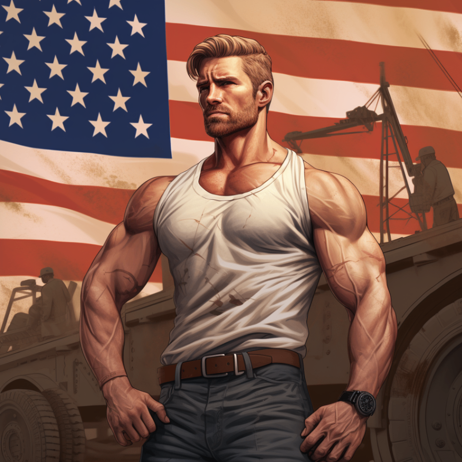 Muscular American CIA agent in India